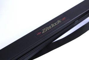 Black hard shell texture of HDF Zitlock fishing rod case