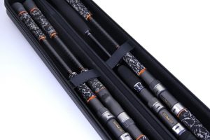 Interior view of HDF Zitlock 135cm rod case showing protective lining